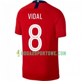 Koszulka Chile Arturo Vidal 8 Domowe Stroje Piłkarskie Copa América 2019 Krótki Rękaw